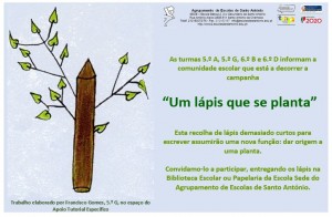 "Um lápis que se planta."